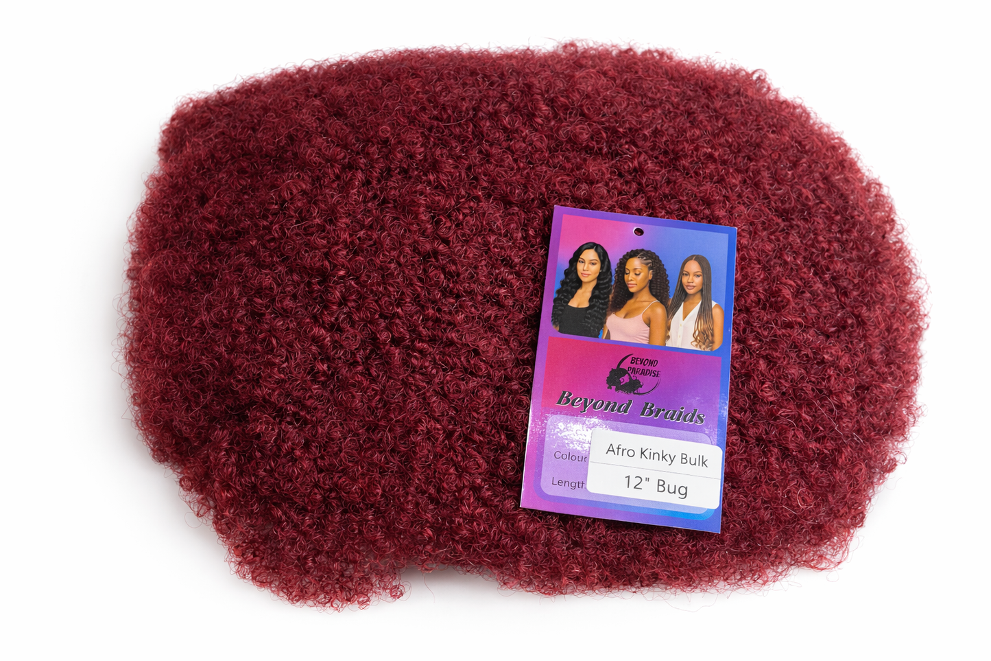 Beyond Braids – Afro Kinky Bulk (12”, Color BUG)
