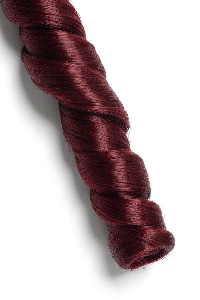 French curls burgundy