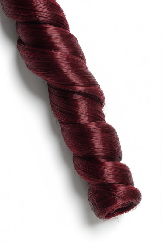 French curls burgundy