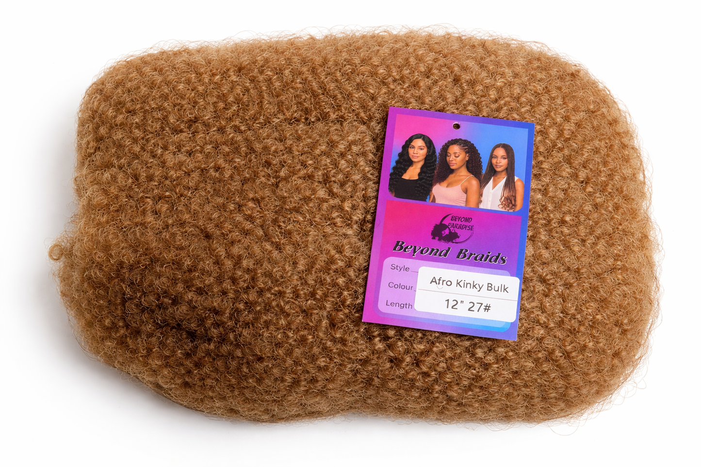 Beyond Braids – Afro Kinky Bulk (12”, Color 27)