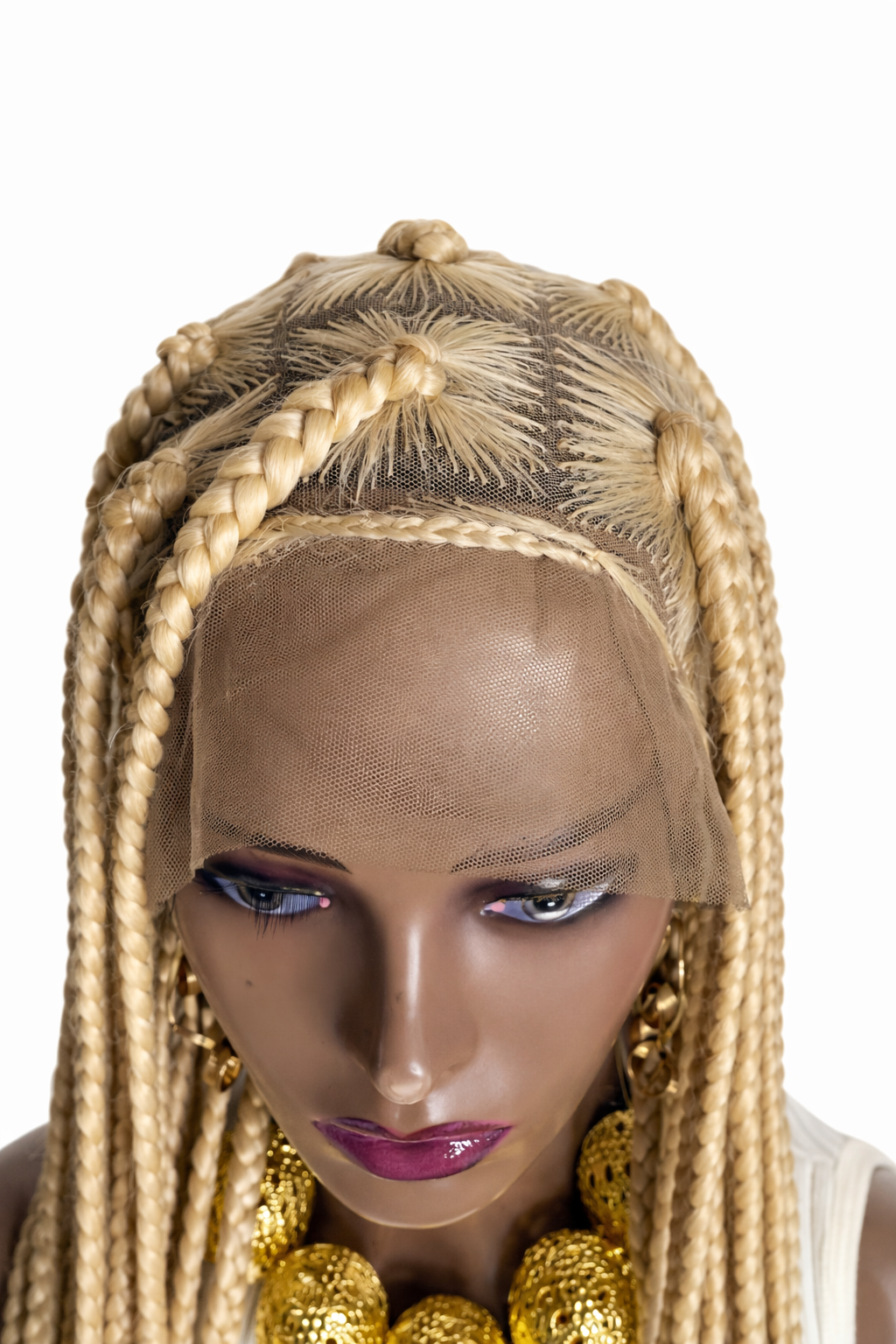 Luxury Blonde Box Braided Wig – Pre-Styled, Lightweight & Ready-to-Wear