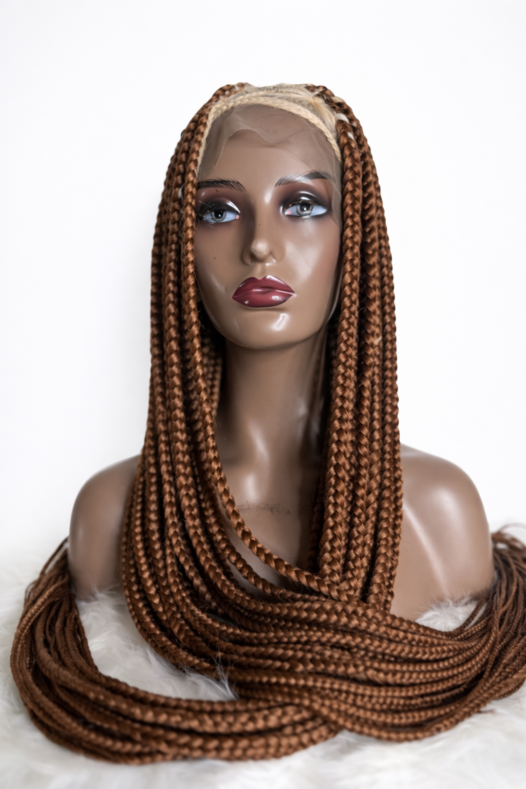 Big box braids braided wigs 30/613