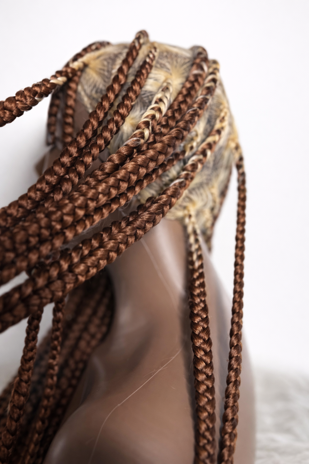 Big box braids braided wigs 30/613